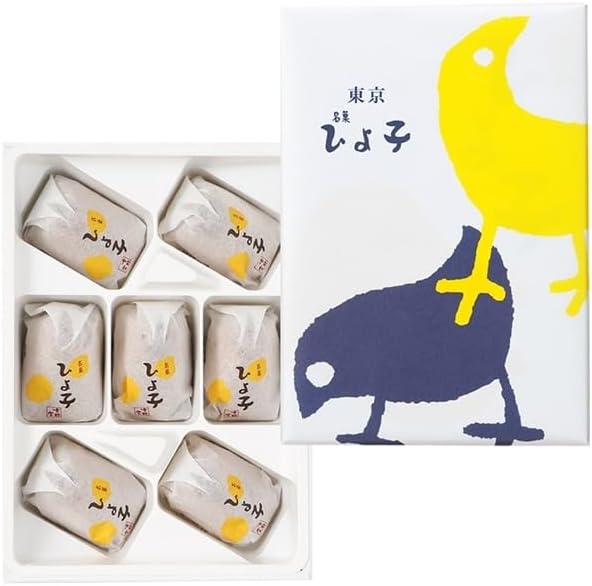 Tokyo Hiyoko Manju Traditional Japanese Sweet “Hiyoko” Pack of 7 weet bean paste filling Made in JAPAN