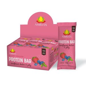 Amrita Bars Sunflower Butter & Jelly High Protein Bar – 36 bars x 2.12 oz