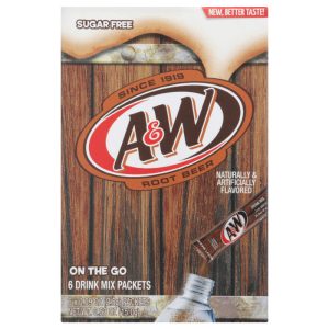 A&W – Root Beer Powder Drink Mix, 0.53 oz (6-Pack) | Pack of 12