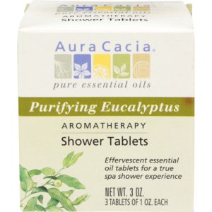 Aura Cacia – Shower Tablet Eucalyptus Purifying, 3 Oz – Pack of 3