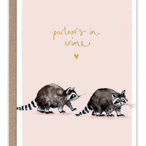 Biely & Shoaf – Raccoons Partners In Crime Love Card