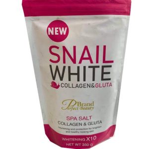 Snail White – Collagen & Gluta – Spa Salt – White Scrub Soap – 350 G