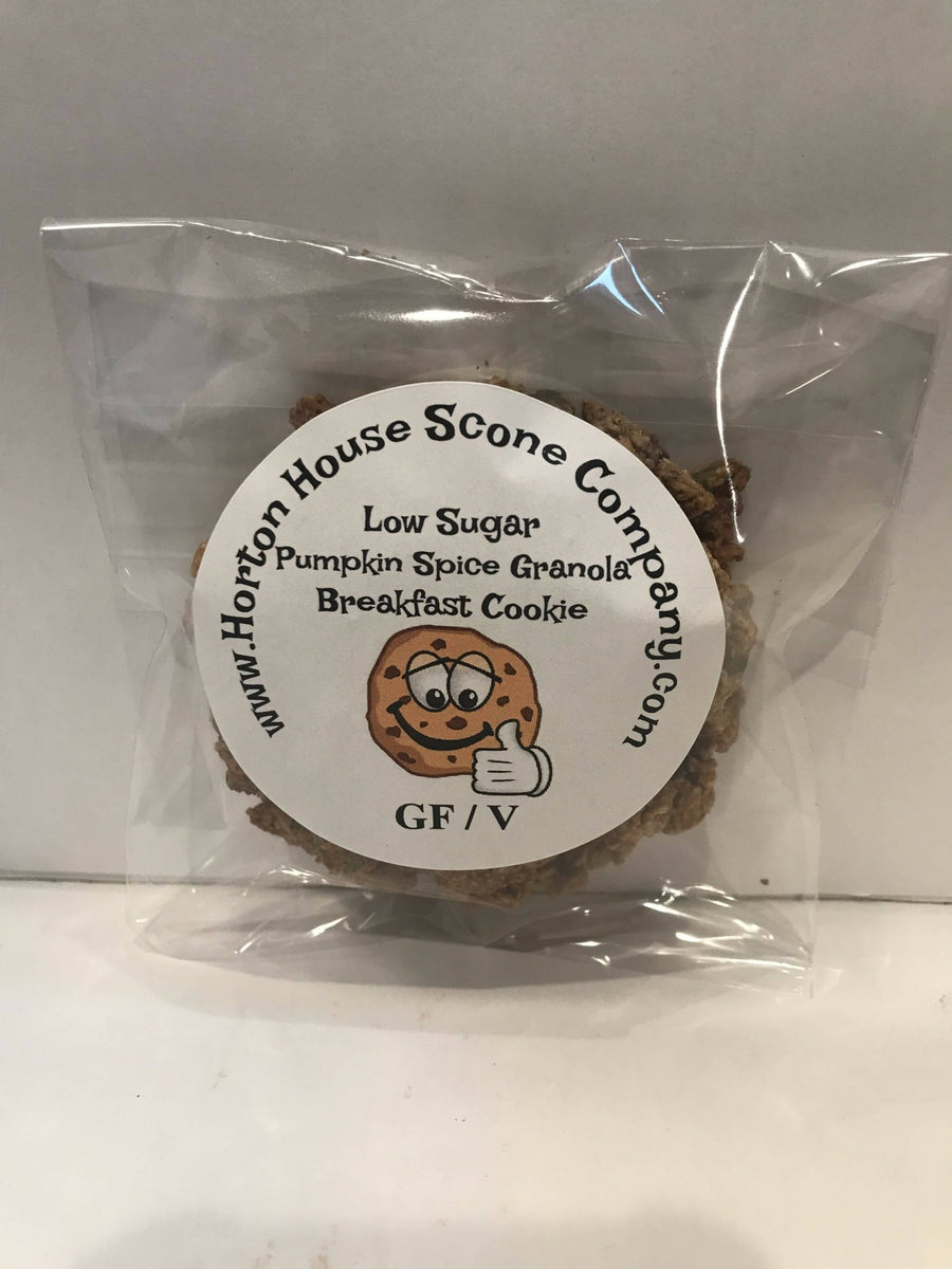 Horton House Scone GF -GF – Pumpkin Spice Granola Breakfast Cookie (low sugar) Case – 12 Pieces