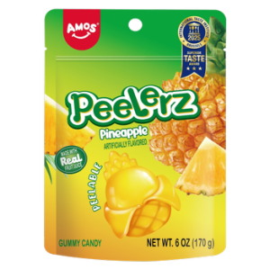 Amos Peelerz Gummy Pineapple 6 oz