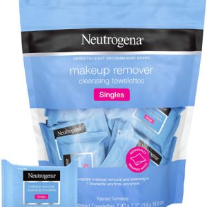 Neutrogena Facial Cleansing Towelette Makeup Remover Singles, 20 Count