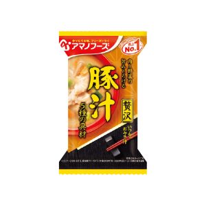 Amano Foods “Itsumo no Omisoshiru Zeitaku”, Freeze-dried Miso Soup, Tonjiru, Pork, 1 serving