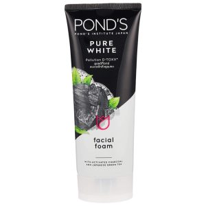 Pond’s – Pure White – Pollution – D-TOXX – Facial Foam with Activated Charcoal and Japanese Green Tea – 100 G