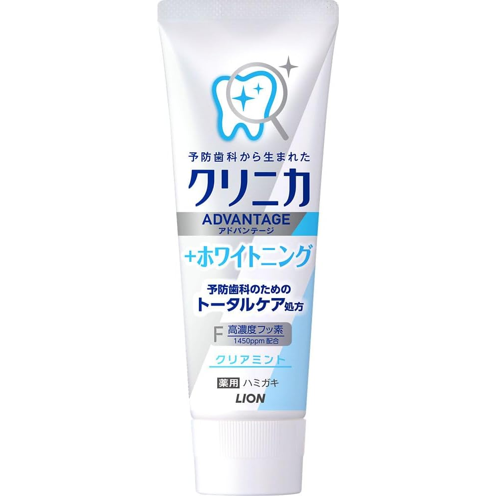 LION Clinica Advantage Whitening Toothpaste Clear Mint 130g – Made in JAPAN – Tokyo Sakura Mall