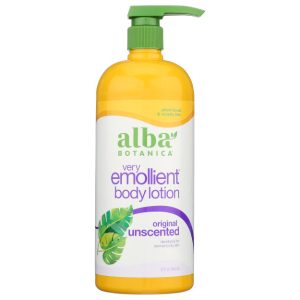 Alba Botanica – Emollient Body Lotion Unscented, 32 Oz – Pack of 1