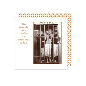Shannon Martin Design – Trouble With Trouble Beverage Napkin