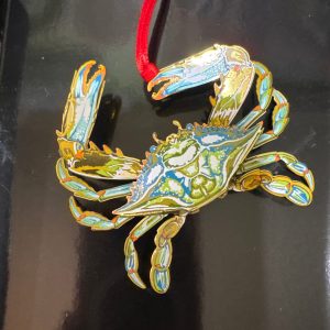 3D Brass Crab Ornament