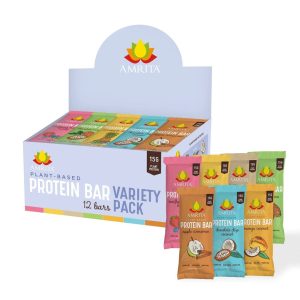 Amrita Bars High Protein Bars Variety Pack – 36 bars x 2.12 oz