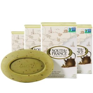 South Of France – Soap Bar Green Tea Leaves, 6 Oz – Pack of 3