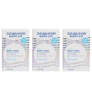 Seaweed Bath Company Detox Exfoliating Soap Bar (3.75 oz) – Pack Of 3