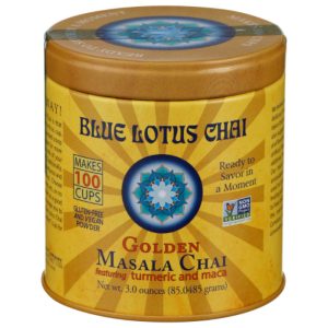 Blue Lotus Chai – Masala Golden Chai, 3 oz | Pack of 6