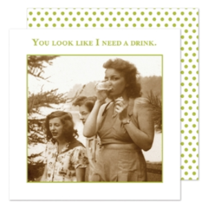 Shannon Martin Design – Need A Drink Beverage Napkin