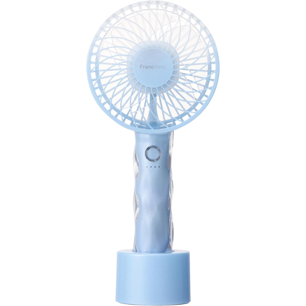 Francfranc Handy Fan 2025 Model Blue USB Type-C – Made in JAPAN – Tokyo Sakura Mall