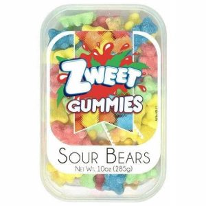 Zweet Sour Gummi Bears – 10 oz