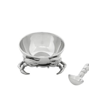 Arthur Court – Crab 3-Piece Condiment Set