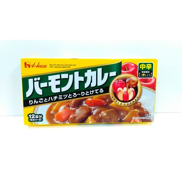 House Vermont Curry Medium Hot 230g Japanese Apple & Honey Curry Roux (Serves 12)