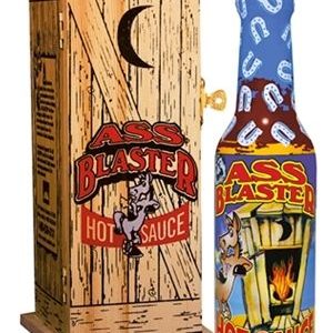 Ass Blaster Hot Sauce w/ Wooden Outhouse, 5oz.