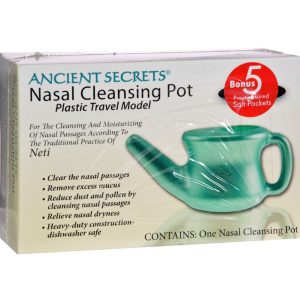 Ancient Secrets – Nasal Cleansing Neti Pot – Plastic