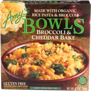 Amy’s – Bowl Gluten Free Broccoli Cheddar Organic, 9.5 oz | Pack of 12