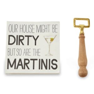 MUD PIE BOTTLE OPENER NAPKIN SET – Martini