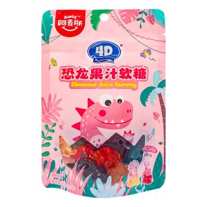 Amos Dinosaur Fruit Juice Gummy Candy 65g