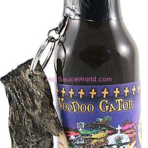 Voodoo Gator Cayenne with Real Alligator Claw Keychain, 5oz.