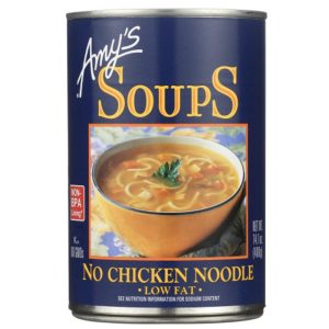 Amy’s – No Chicken Low Fat Noodle Soup, 14.1oz