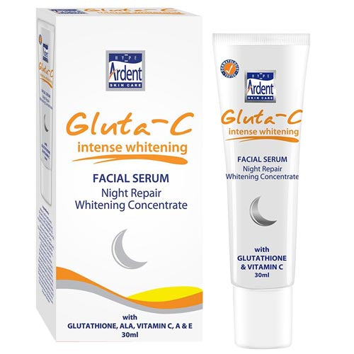 Hype Ardent Skin Care – Gluta-C – Intense – Facial Serum – Night Repair Whitening Concentrate – SPF 25 – 30 ML