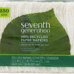 Seventh Generation – White Napkins Lunch, 1Ea (Pack of 12)