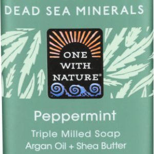 ONE WITH NATURE SOAP BAR PEPPERMINT 7 OZ – Pack of 1