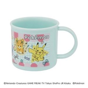 Pokémon Kids Cup with Name Sticker, Dishwasher Safe, Made in Japan