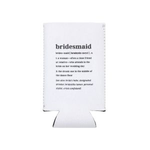 About Face Designs, Inc. – Bridesmaid Slim Can Koozie
