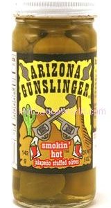 Arizona Gunslinger – Smokin’ Hot Jalapeno Stuffed Olives, 8oz.