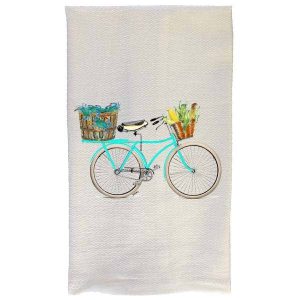 Crab Kitchen Towel – Aqua Bike | B McVan Designs