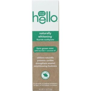 Hello – Naturally Whitening Fluoride Toothpaste, 4.7oz