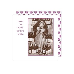 Shannon Martin Design – Love Wine With Beverage Napkin