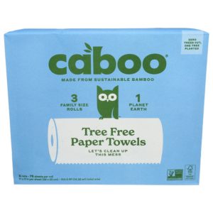 Caboo – Roll Paper Towel 3Pack 75 Sheet, 3 Pack (Pack Of 8)
