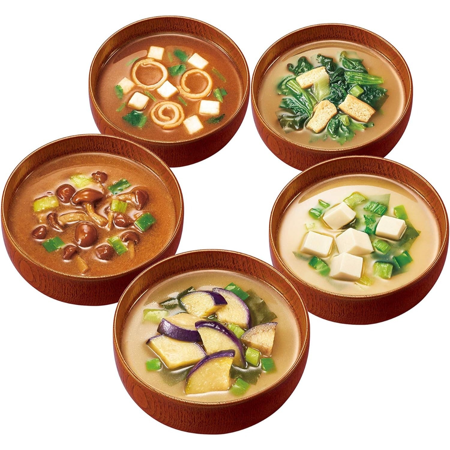 Amano Foods Instant Miso Soup 5-Flavor Set (10 Assorted Packs) Made in JAPAN – Tokyo Sakura Mall
