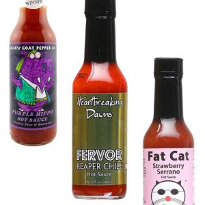 Best of Strawberry Infused Hot Sauces Gift Set, 3/5oz.