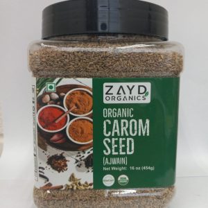 Zayd Organic Carom Seed (Ajwain) 16oz, USDA Organic Certified