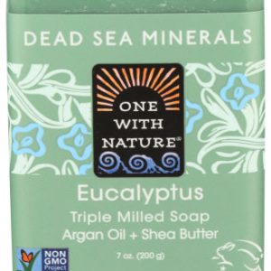 One With Nature – Triple-Milled Soap Bar Eucalyptus, 7 Oz (Pack of 1)