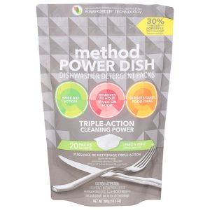 Method – Dishwasher Detergent Packs, Lemon Mint, 10.5 oz