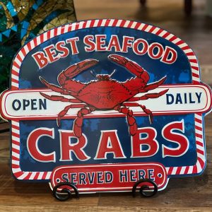 18″ Fresh Seafood Crab Sign