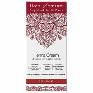 Tints of Nature – Semi-Permanent Red Hair Dye Henna Cream, 2.46 fl oz