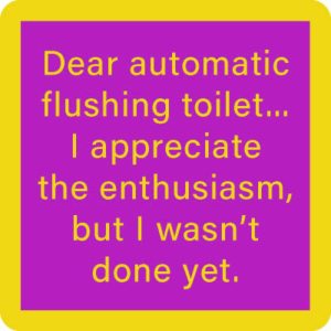 Drinks on Me coasters – Automatic Flush