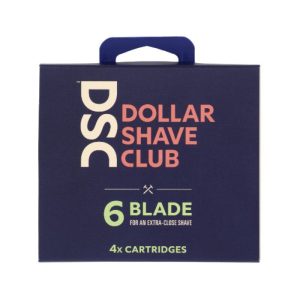 Dollar Shave Club – Razor Refill Dispense 6 Blade, 1 Each (Pack Of 4)